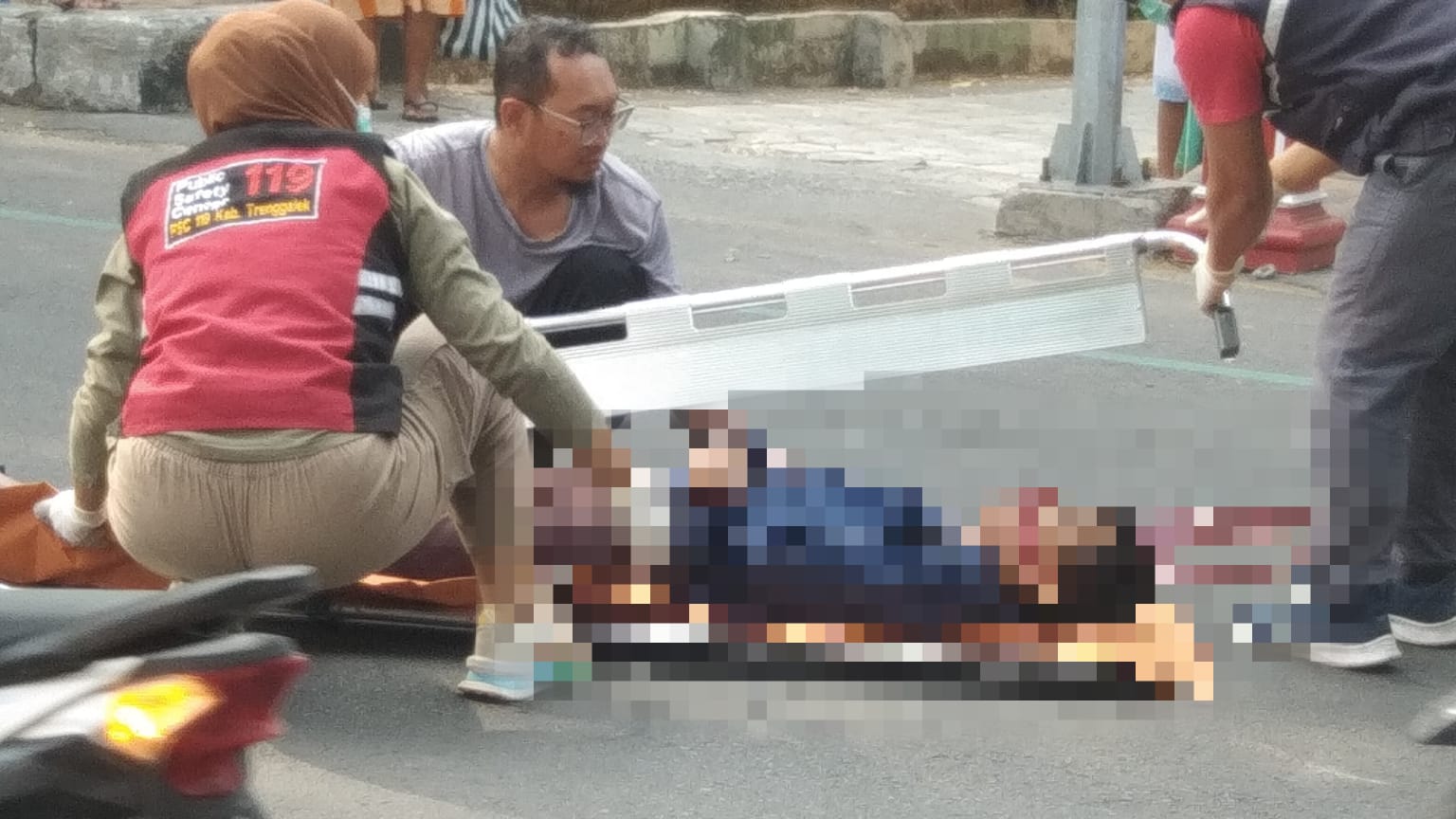 Pelajar Trenggalek Meninggal Dunia Akibat Kecelakaan di Depan SDN Sumbergedong